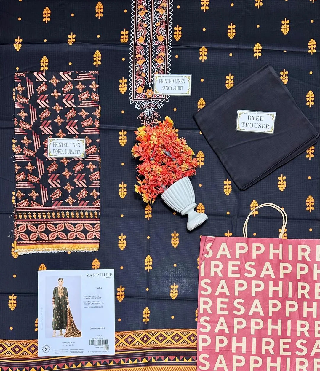 3 Pcs Women's Unstiched Suits