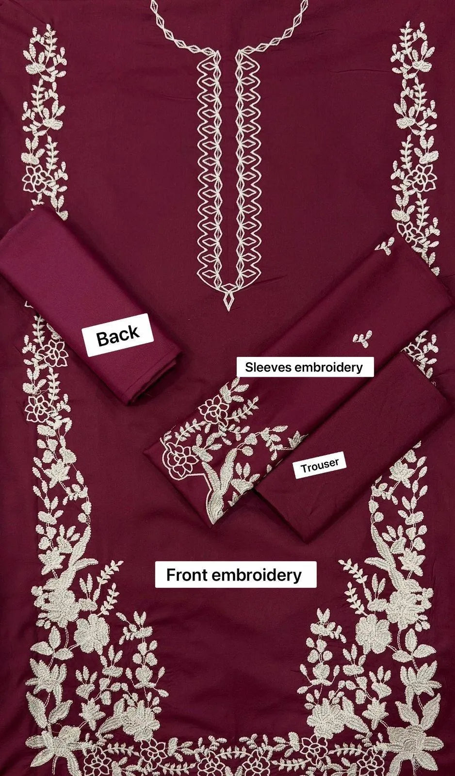 Woman's 2 Pcs Unstitched suits