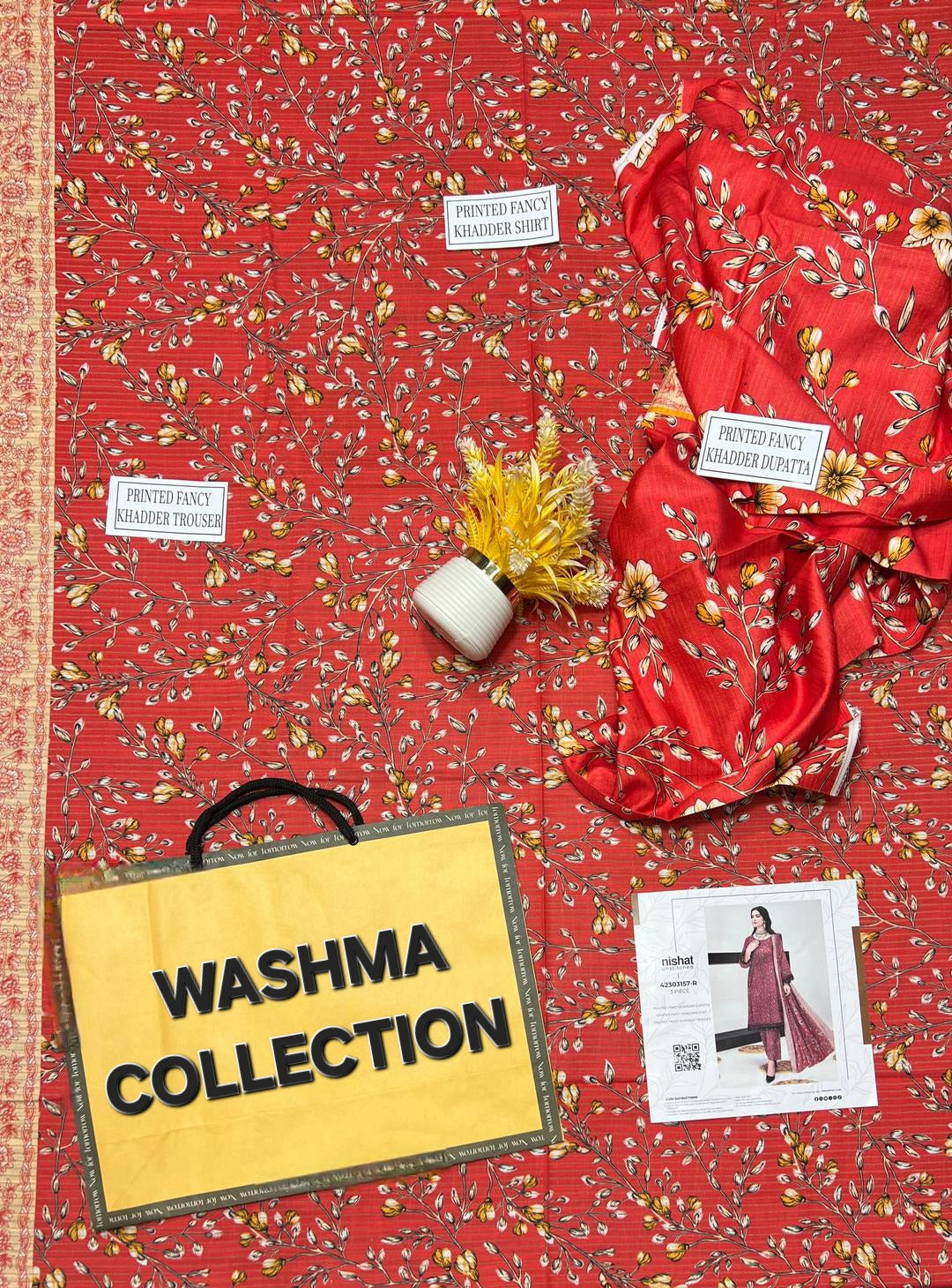 Winter Women's 3 Pcs Unstiched Suits