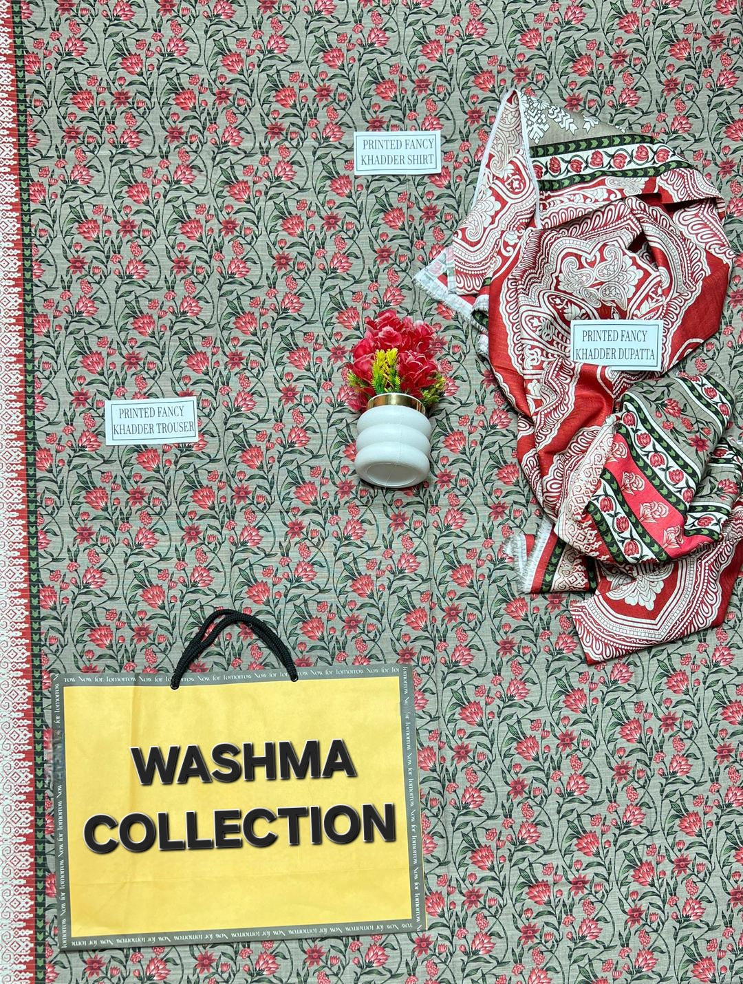 Winter Women's 3 Pcs Unstiched Suits