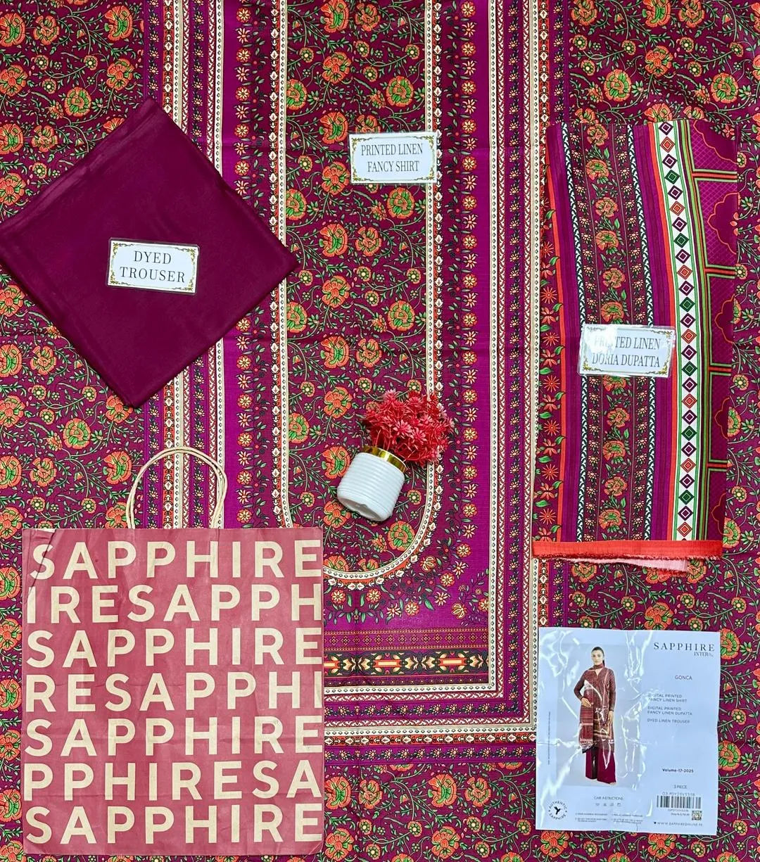 3 Pcs Women's Unstiched Suits