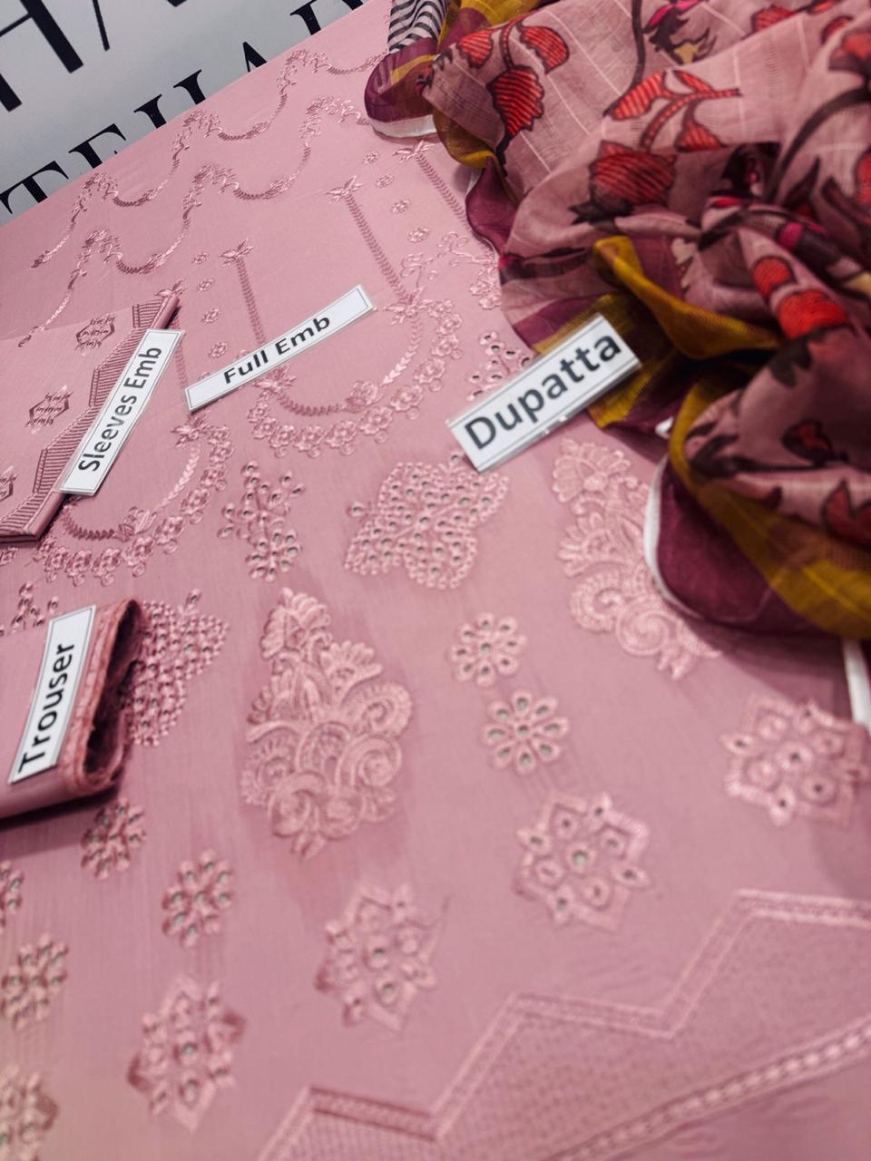 Woman's 3 Pcs Unstitched suits