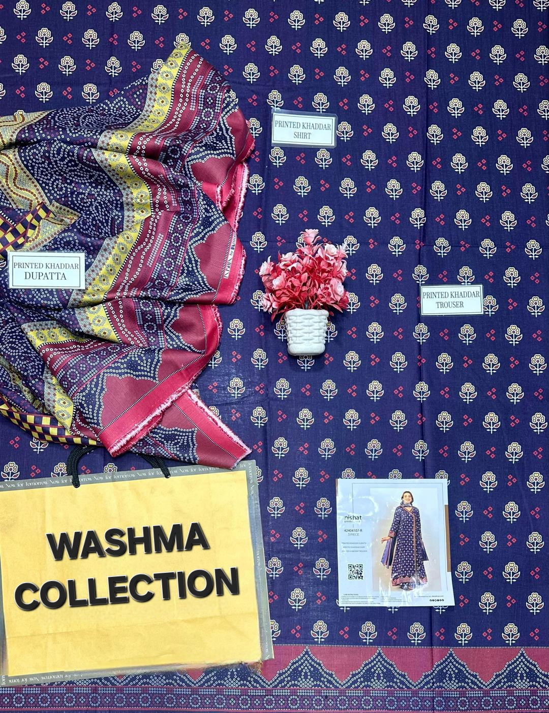 Winter Women's 3 Pcs Unstiched Suits